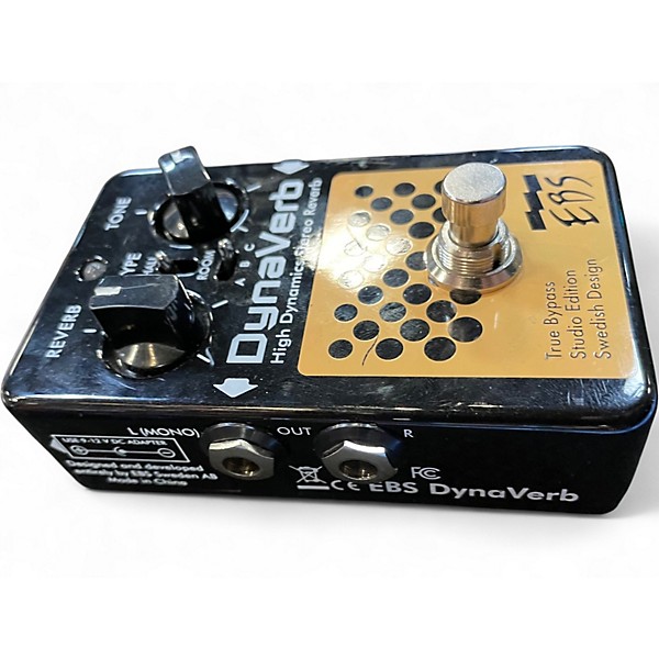 Used EBS DynaVerb High Dynamics Stereo Reverb Bass Effect Pedal