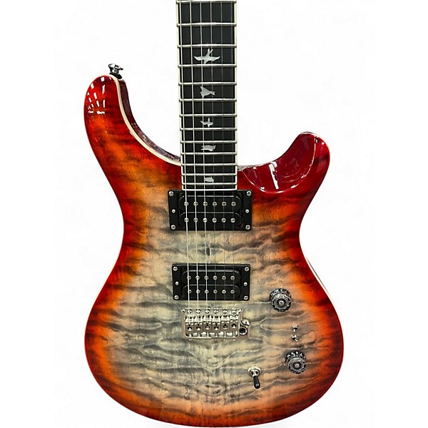 Used PRS SE 2408 QUILT CHARCOAL CHERRY BURST Solid Body Electric Guitar
