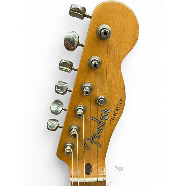 Used Fender Road Worn 1950S Telecaster 2 Tone Sunburst Solid Body Electric Guitar