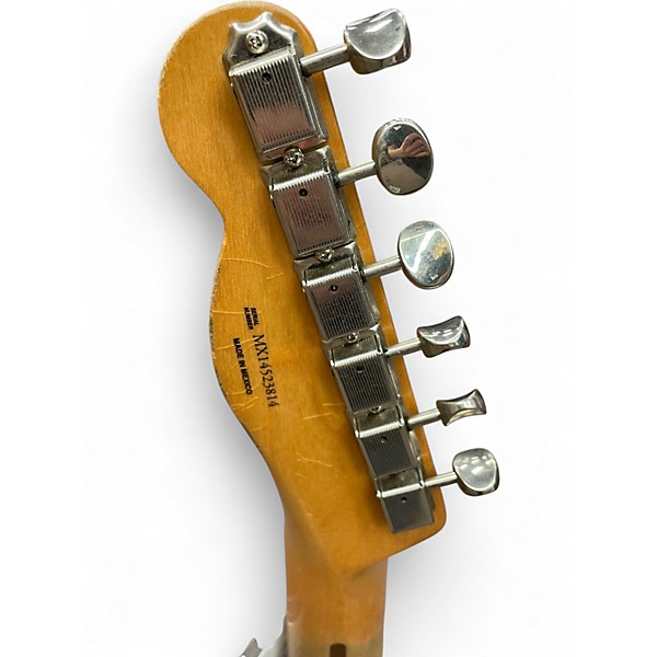 Used Fender Road Worn 1950S Telecaster 2 Tone Sunburst Solid Body Electric Guitar