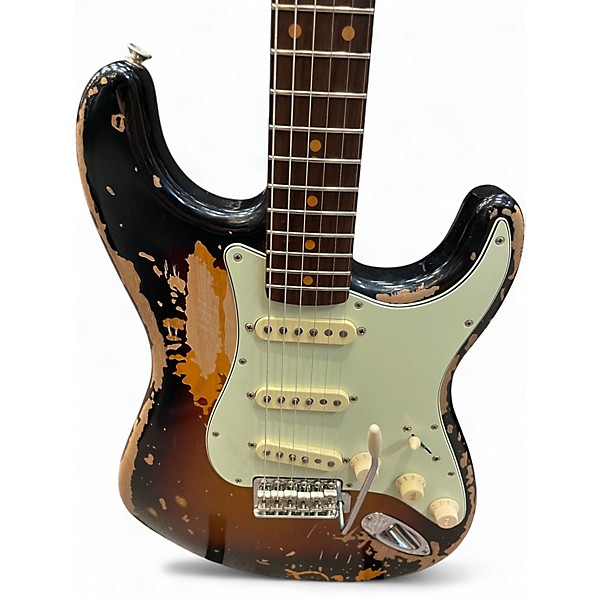 Used Fender MIKE MCREADY SIGNATURE STRATOCASTER 2 Tone Sunburst Solid Body Electric Guitar