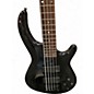 Used Dean  EDGE 5 Trans Black Electric Bass Guitar