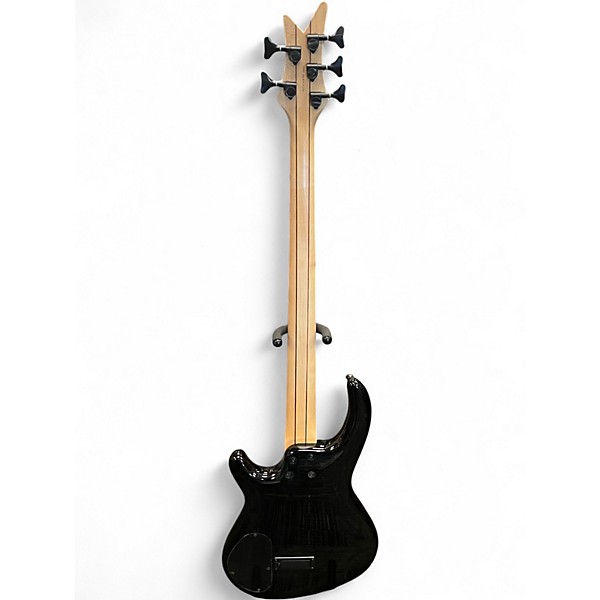 Used Dean  EDGE 5 Trans Black Electric Bass Guitar