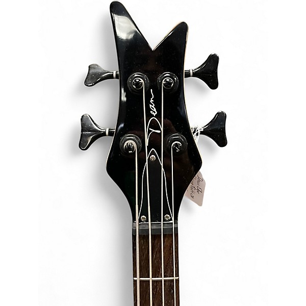 Used Dean EDGE 4 Trans Black Electric Bass Guitar