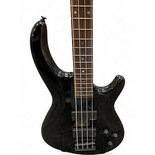 Used Dean EDGE 4 Trans Black Electric Bass Guitar