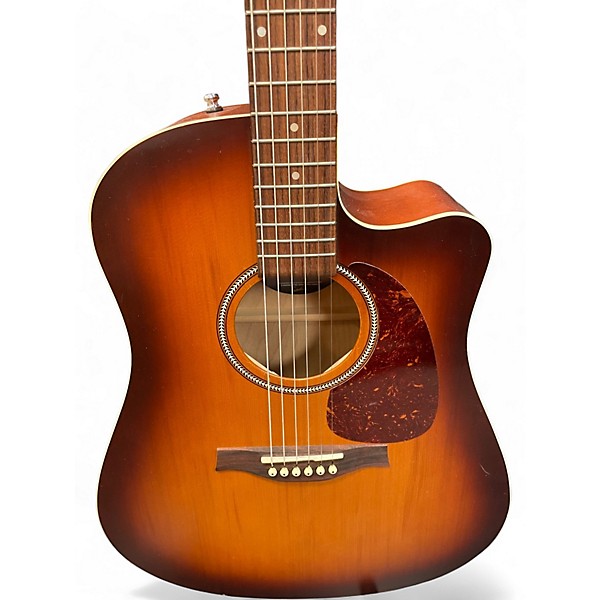 Used Seagull Entourage Rustic Cutaway 2 Tone Sunburst Acoustic Electric Guitar
