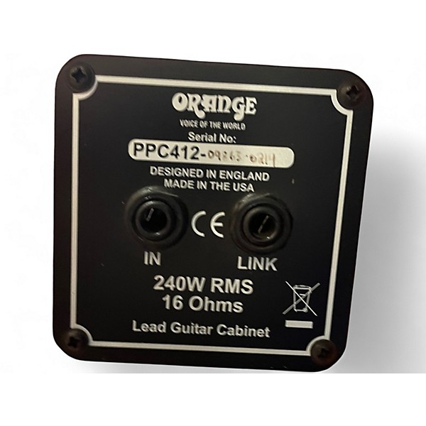 Used Orange Amplifiers PPC412C 4x12 Guitar Cabinet