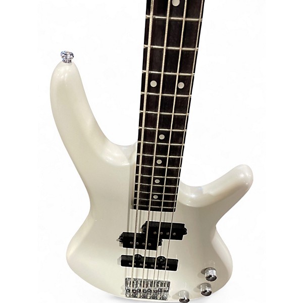 Used Ibanez GSRM20 Mikro Short Scale White Electric Bass Guitar