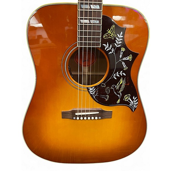 Used Gibson Hummingbird Honey Burst Acoustic Electric Guitar