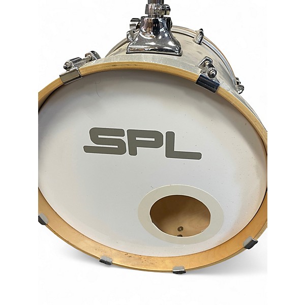 Used SPL 4 Piece bop kit Gray sparkle Drum Kit