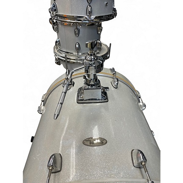 Used SPL 4 Piece bop kit Gray sparkle Drum Kit