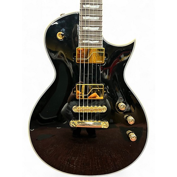 Used ESP LTD EC-1000 Deluxe with Fishman Fluence Black Gloss Solid Body Electric Guitar