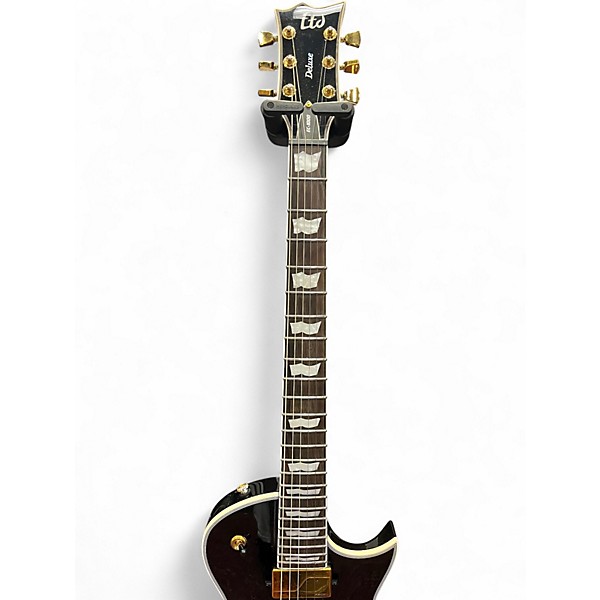 Used ESP LTD EC-1000 Deluxe with Fishman Fluence Black Gloss Solid Body Electric Guitar