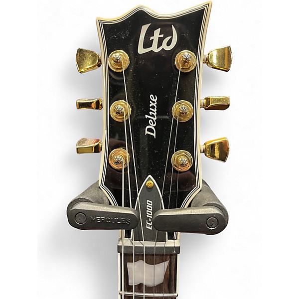 Used ESP LTD EC-1000 Deluxe with Fishman Fluence Black Gloss Solid Body Electric Guitar