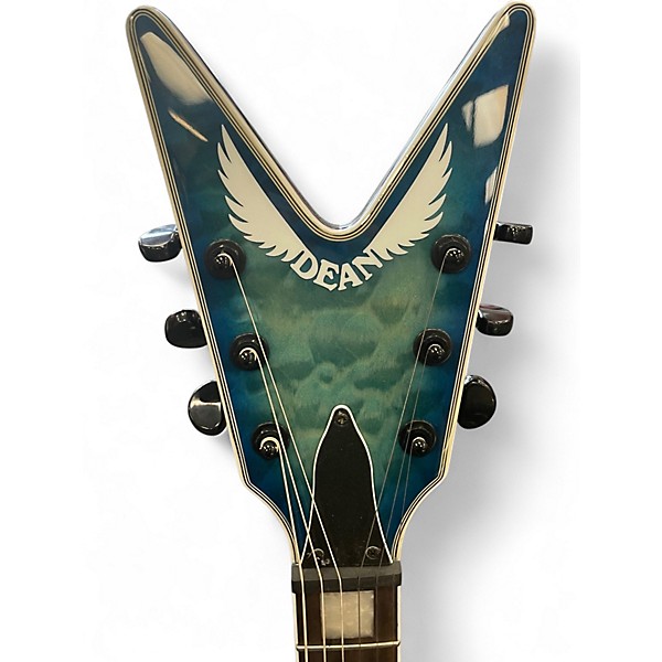 Used Dean ML Select Quilt Top Ocean Burst Solid Body Electric Guitar