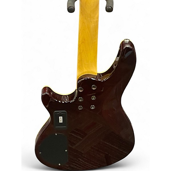 Used Schecter Guitar Research Omen 4 String 2 Tone Sunburst Electric Bass Guitar