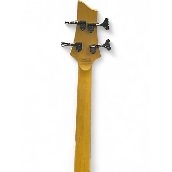 Used Schecter Guitar Research Omen 4 String 2 Tone Sunburst Electric Bass Guitar