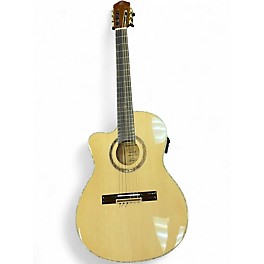 Used Ortega RCE138-T4-L Natural Classical Acoustic Electric Guitar