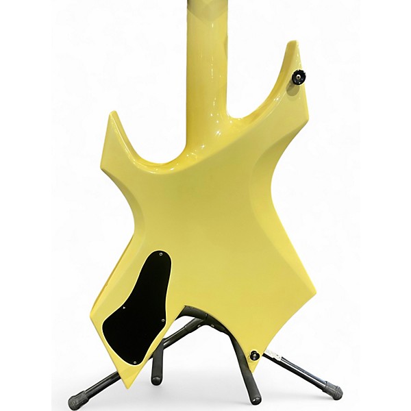 Vintage 1989 B.C. Rich U SERIES WARLOCK Vintage Yellow Solid Body Electric Guitar