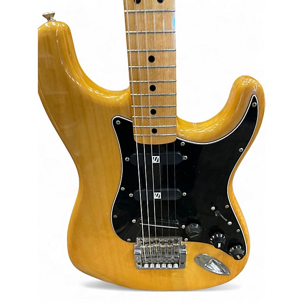 Vintage 1976 Fender Stratocaster Natural Solid Body Electric Guitar