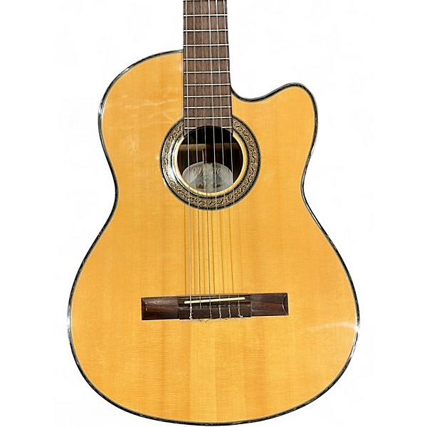 Used Olympia By Tacoma oc-10sce Natural Classical Acoustic Electric Guitar