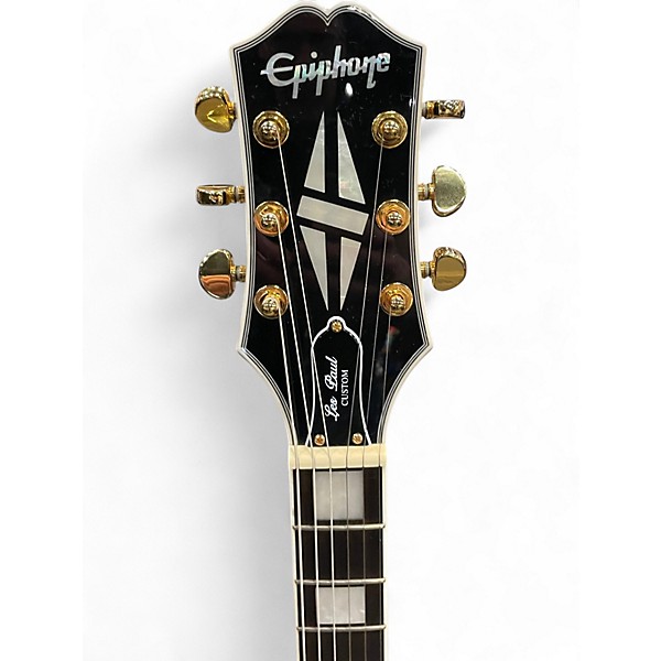 Used Epiphone LES PAUL CUSTOM Black Solid Body Electric Guitar