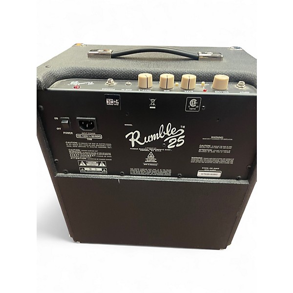 Used Fender Rumble 25 25W 1x8 Bass Combo Amp