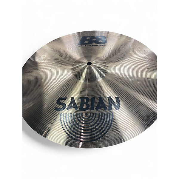 Used SABIAN 16in B8 Thin Crash Cymbal
