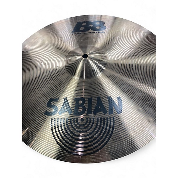 Used SABIAN 16in B8 Thin Crash Cymbal