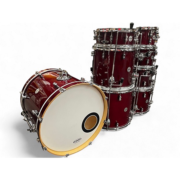Used PDP by DW 8 Piece CONCEPT MAPLE Red Drum Kit