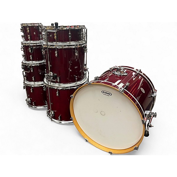 Used PDP by DW 8 Piece CONCEPT MAPLE Red Drum Kit