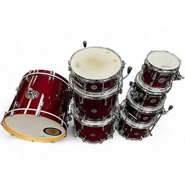 Used PDP by DW 8 Piece CONCEPT MAPLE Red Drum Kit