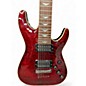 Used Schecter Guitar Research OMEN EXTREME 7 Red Trans Solid Body Electric Guitar