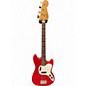 Vintage 1974 Fender Musicmaster Bass Red Electric Bass Guitar thumbnail