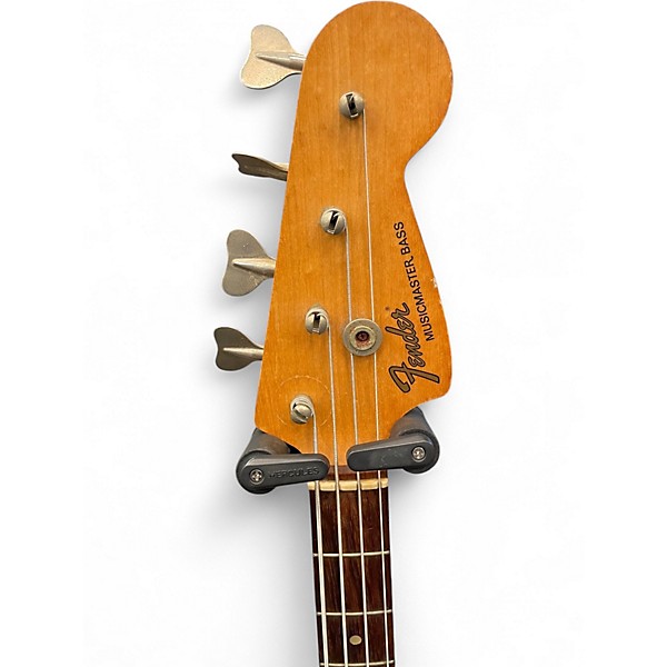 Vintage 1974 Fender Musicmaster Bass Red Electric Bass Guitar