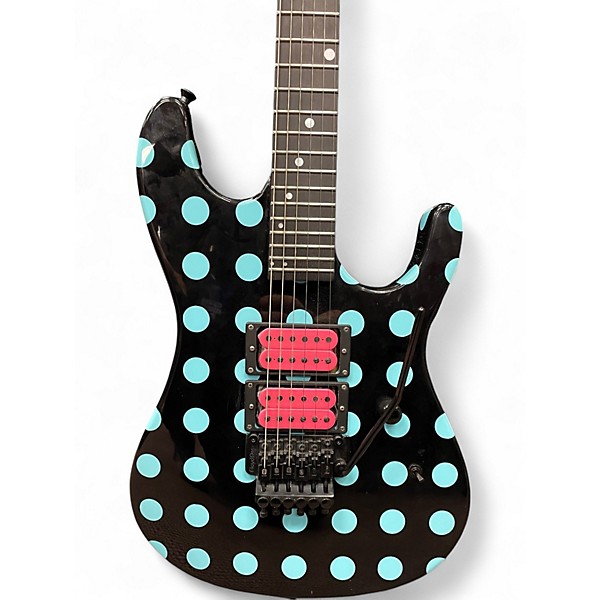 Used Kramer NIGHTSWAN BLUE DOTS Solid Body Electric Guitar