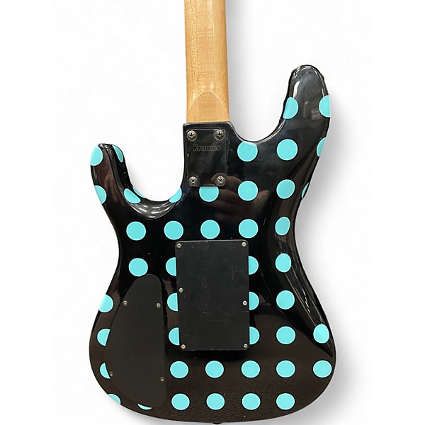 Used Kramer NIGHTSWAN BLUE DOTS Solid Body Electric Guitar