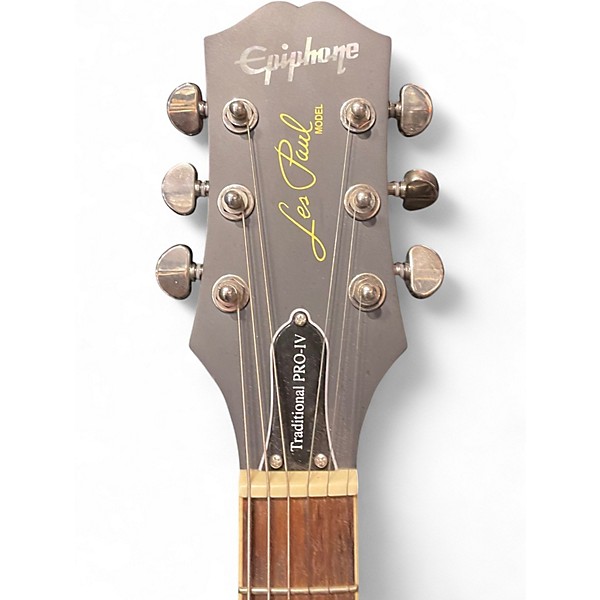 Used Epiphone Les Paul Traditional Pro IV Blue Solid Body Electric Guitar