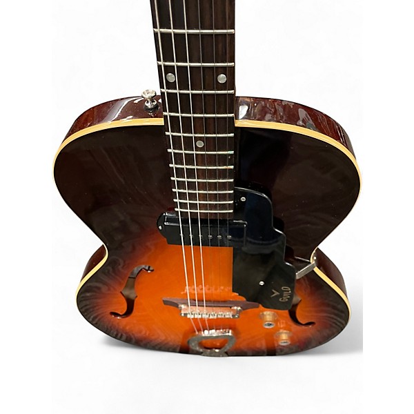 Used Guild T-50 Slim 2 Color Sunburst Hollow Body Electric Guitar