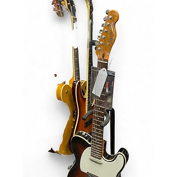 Used Squier Telecaster Custom 2 Color Sunburst Solid Body Electric Guitar