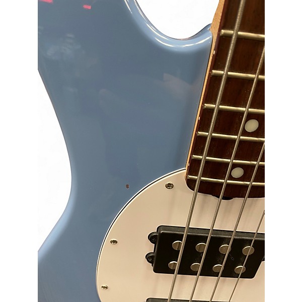 Used Sterling by Music Man sting ray sub series Chopper Blue Electric Bass Guitar