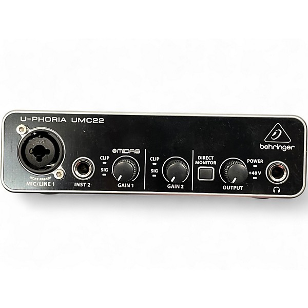 Used Behringer U-Phoria UMC22 Audio Interface