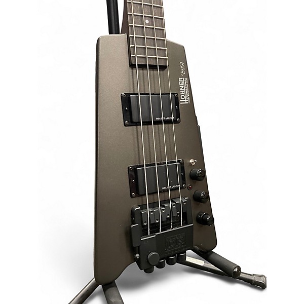 Used Hohner B2A Headless OD Green Electric Bass Guitar