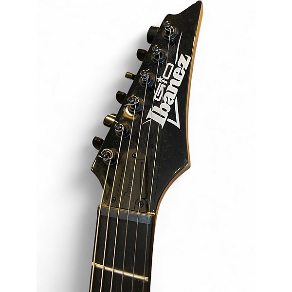 Used Ibanez GRG120QASP Trans Blue Solid Body Electric Guitar