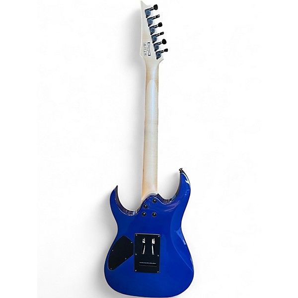 Used Ibanez GRG120QASP Trans Blue Solid Body Electric Guitar