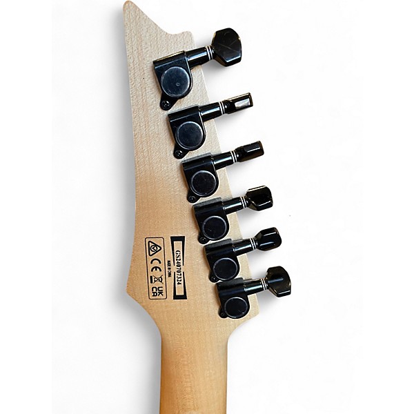 Used Ibanez GRG120QASP Trans Blue Solid Body Electric Guitar