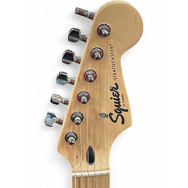 Used Squier Standard Stratocaster Black Solid Body Electric Guitar