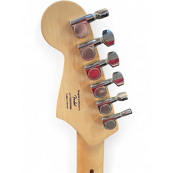 Used Squier Standard Stratocaster Black Solid Body Electric Guitar