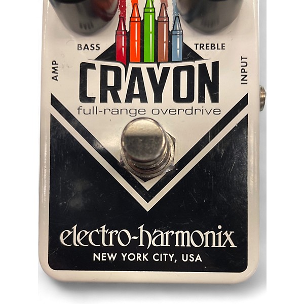 Used Electro-Harmonix Crayon Full Range Overdrive Effect Pedal