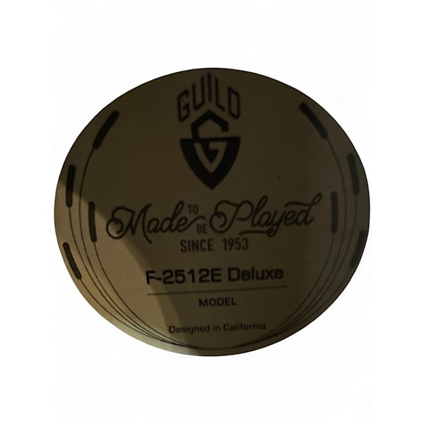 Used Guild F2512E DELUXE Natural 12 String Acoustic Guitar